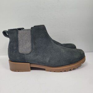 Sorel Emelie II Women's Gray Chelsea Boots NL4321-367 US Size 9.5